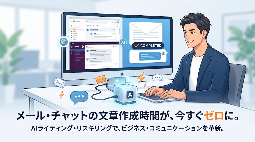 【メール・チャット編】文章作成の時間をゼロへ！文章作成を劇的に速くするAIプロンプト術