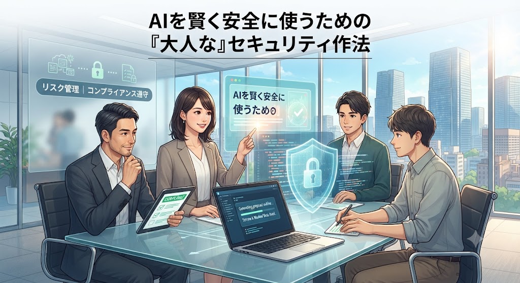 【リスク管理】会社でAIを使うための「大人な」セキュリティ作法