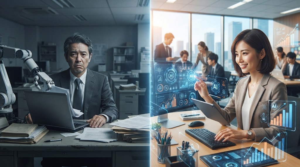 AIに仕事を奪われる人、AIを使いこなして年収を上げる人の決定的な差